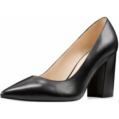 NINE WEST Femme Astoria Escarpins, Cuir Noir, 39 EU - Publicité NINE WEST Femme Astoria Escarpins, Cuir Noir, 39 EU - Publicité