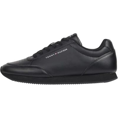 Tommy Hilfiger Baskets de Running Homme Sportives, Noir (Black), 42 - Publicité Tommy Hilfiger Baskets de Running Homme Sportives, Noir (Black), 42 - Publicité