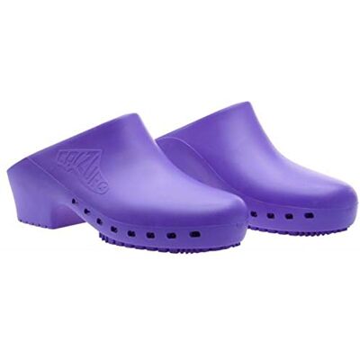 Calzuro – Chaussures sanitaires S classiques avec trous latéraux, qualité professionnelle CE 37-38 aubergine - Publicité Calzuro – Chaussures sanitaires S classiques avec trous latéraux, qualité professionnelle CE 37-38 aubergine - Publicité