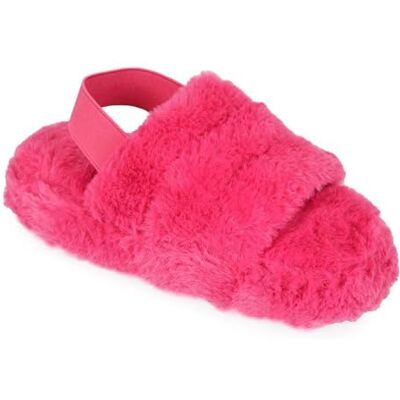 A2Z 4 Kids Fille Garçons Duveteux Chaussons Fausse Fourrure Matelassé SLPR AZ32040 Fuchsia 9/10 UK Ch - Publicité A2Z 4 Kids Fille Garçons Duveteux Chaussons Fausse Fourrure Matelassé SLPR AZ32040 Fuchsia 9/10 UK Ch - Publicité