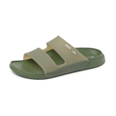 REEF Claquettes imperméables Oasis Double Up pour homme, stone, 10 - Publicité REEF Claquettes imperméables Oasis Double Up pour homme, stone, 10 - Publicité