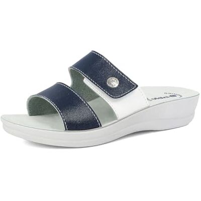 inblu Femme Sandales à Double Bande colorée avec Fermeture en Velcro, Plantaire Anatomique, du 35 au 41 Glissante, Bleu, 38 EU - Publicité inblu Femme Sandales à Double Bande colorée avec Fermeture en Velcro, Plantaire Anatomique, du 35 au 41 Glissante, Bleu, 38 EU - Publicité
