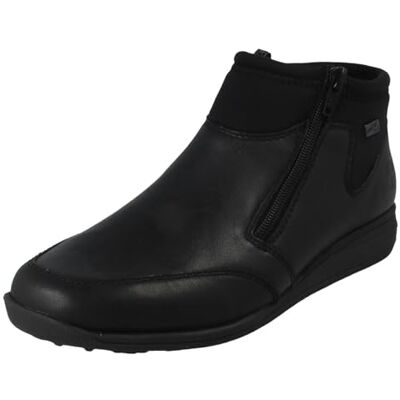 Rieker Bottines extra larges doublées en polaire avec double fermeture éclair pour femme 47270, Noir , 7.5 UK X-Wide - Publicité Rieker Bottines extra larges doublées en polaire avec double fermeture éclair pour femme 47270, Noir , 7.5 UK X-Wide - Publicité