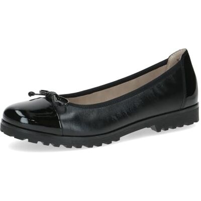 CAPRICE Ballerines Femme en Cuir avec nœud, Noir (Black Nappa), 41 EU - Publicité CAPRICE Ballerines Femme en Cuir avec nœud, Noir (Black Nappa), 41 EU - Publicité