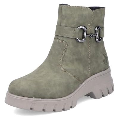 Rieker Bottes & Bottines Femme 71862, Pointure:38 EU, La Couleur:Vert - Publicité Rieker Bottes & Bottines Femme 71862, Pointure:38 EU, La Couleur:Vert - Publicité