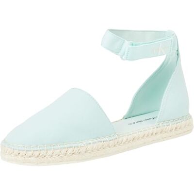 Calvin Klein Jeans Espadrilles Femme Ankle Chaussures en Toile, Turquoise (Blue Glass), 36 - Publicité Calvin Klein Jeans Espadrilles Femme Ankle Chaussures en Toile, Turquoise (Blue Glass), 36 - Publicité