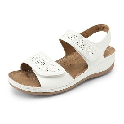 DREAM PAIRS Sandales compensées pour femme pour l'été, habillées, décontractées, confortables, pour l'extérieur, blanc, 40 EU - Publicité DREAM PAIRS Sandales compensées pour femme pour l'été, habillées, décontractées, confortables, pour l'extérieur, blanc, 40 EU - Publicité