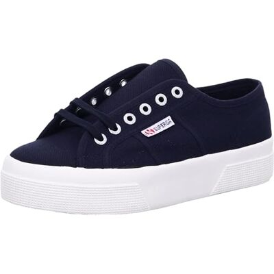 Superga Mixte 2740 Platform Plat Oxford, Bleu Marine Favorio, 38 EU - Publicité Superga Mixte 2740 Platform Plat Oxford, Bleu Marine Favorio, 38 EU - Publicité