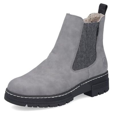 Rieker Bottines Chelsea 73892 pour femme Semelle lâche, Gris 42, 40 EU - Publicité Rieker Bottines Chelsea 73892 pour femme Semelle lâche, Gris 42, 40 EU - Publicité