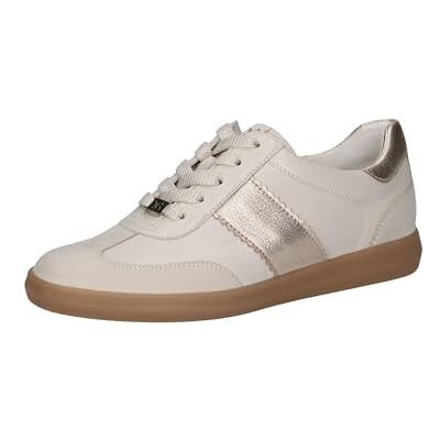 CAPRICE Baskets Basses Femme en Cuir Décontractées, Crème (Snow Comb), 40,5 EU - Publicité CAPRICE Baskets Basses Femme en Cuir Décontractées, Crème (Snow Comb), 40,5 EU - Publicité