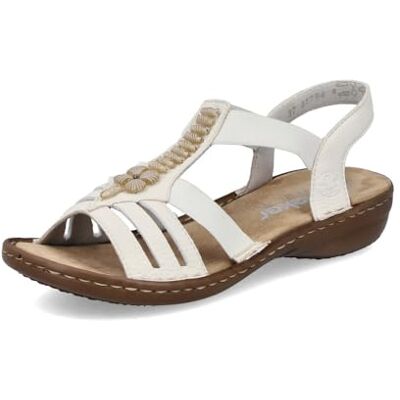 Rieker Sandales Femme 60806, Pointure:37 EU, La Couleur:Blanc - Publicité Rieker Sandales Femme 60806, Pointure:37 EU, La Couleur:Blanc - Publicité