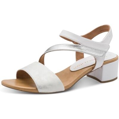 MARCO TOZZI Sandale femme semelle de confort Feel Me moelleuse Vegan doublure douce Élégant, blanc (WHITE COMB), 37 EU - Publicité MARCO TOZZI Sandale femme semelle de confort Feel Me moelleuse Vegan doublure douce Élégant, blanc (WHITE COMB), 37 EU - Publicité