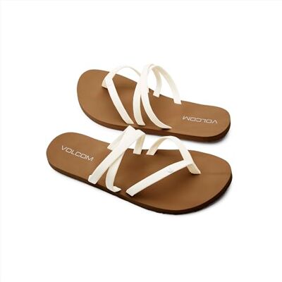 Volcom Femme Easy Breezy II Flip Flop Sandal – Recliner Comfort Foam Footbed, Blanc, 41.5 EU - Publicité Volcom Femme Easy Breezy II Flip Flop Sandal – Recliner Comfort Foam Footbed, Blanc, 41.5 EU - Publicité