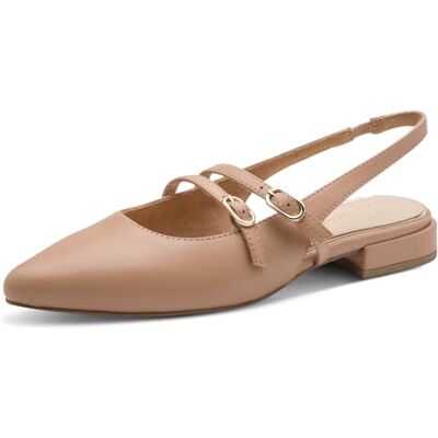 MARCO TOZZI Ballerines Femme Semelle intérieure Feel Me Souple Doublure Douce Vegan Pointu, Beige (Cappuccino), 37 EU - Publicité MARCO TOZZI Ballerines Femme Semelle intérieure Feel Me Souple Doublure Douce Vegan Pointu, Beige (Cappuccino), 37 EU - Publicité