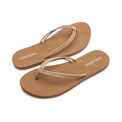 Volcom Tongs Forever and Ever pour femme, Marron clair, 43 EU - Publicité Volcom Tongs Forever and Ever pour femme, Marron clair, 43 EU - Publicité