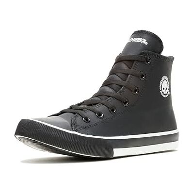 HARLEY-DAVIDSON Baxter Noir Homme Baskets Hautes Noir EU41 Cuir, Semelle en Caoutchouc - Publicité HARLEY-DAVIDSON Baxter Noir Homme Baskets Hautes Noir EU41 Cuir, Semelle en Caoutchouc - Publicité