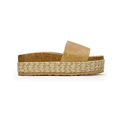 BOSANOVA Sandales style raquette en daim avec une large bande sur le cou-de-pied, semelle bio en liège et plateforme en sparte bicolore. Chaussures pour femme, Brun, 37 EU - Publicité BOSANOVA Sandales style raquette en daim avec une large bande sur le cou-de-pied, semelle bio en liège et plateforme en sparte bicolore. Chaussures pour femme, Brun, 37 EU - Publicité