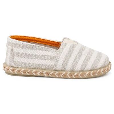 Pisamonas Espadrilles Rayures Style Camping Bande Élastique Taille 24 Couleur Écru - Publicité Pisamonas Espadrilles Rayures Style Camping Bande Élastique Taille 24 Couleur Écru - Publicité