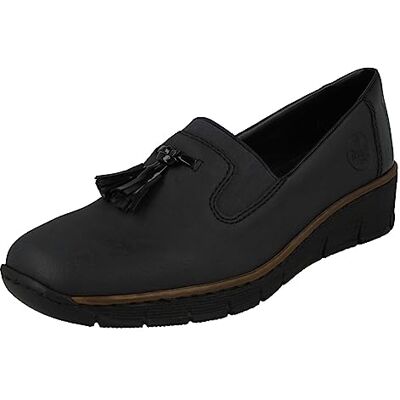 Rieker Gleam Womens Tassel Loafers 37 EU Navy/Pat - Publicité Rieker Gleam Womens Tassel Loafers 37 EU Navy/Pat - Publicité
