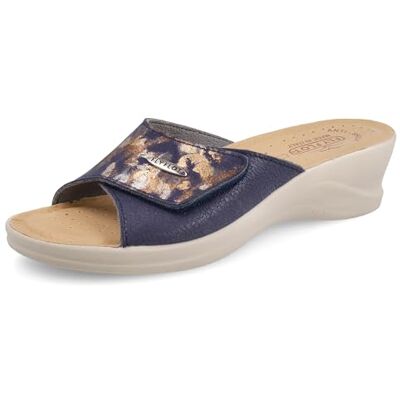 Fly Flot Femme Ciabatta Donna Morbida Microfibra Con Strappo Regolabile, Sottopiede in Pelle Antishock, Fodera Traspirante Multiprise, Bleu, 38 EU - Publicité Fly Flot Femme Ciabatta Donna Morbida Microfibra Con Strappo Regolabile, Sottopiede in Pelle Antishock, Fodera Traspirante Multiprise, Bleu, 38 EU - Publicité