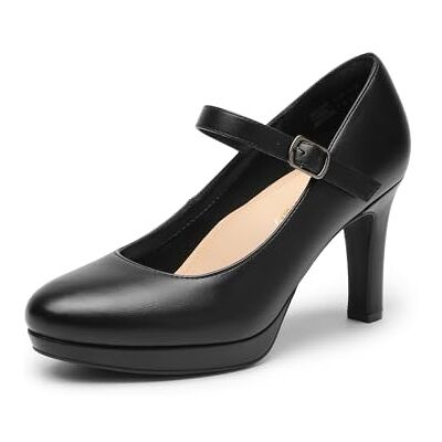 DREAM PAIRS Escarpins Femme Classique Chaussure à Talons Hauts Mary Jane pour Femmes,Size 37,Noir,SDPU2425W - Publicité DREAM PAIRS Escarpins Femme Classique Chaussure à Talons Hauts Mary Jane pour Femmes,Size 37,Noir,SDPU2425W - Publicité
