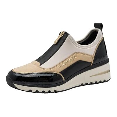 Marco Tozzi Baskets Femme Semelle intérieure Amovible Feel Me Douce Doublure Douce Végan Végan, Beige (Cream/Black), 38 EU - Publicité Marco Tozzi Baskets Femme Semelle intérieure Amovible Feel Me Douce Doublure Douce Végan Végan, Beige (Cream/Black), 38 EU - Publicité