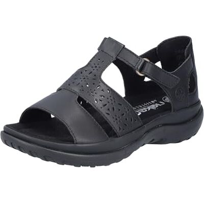 Rieker Damen Sandalen Schwarz GR. 40 - Publicité Rieker Damen Sandalen Schwarz GR. 40 - Publicité