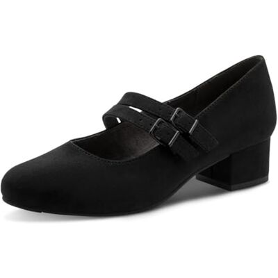 Jana Mary Jane Femme Petit Talon Vegan, Black, 37 EU - Publicité Jana Mary Jane Femme Petit Talon Vegan, Black, 37 EU - Publicité