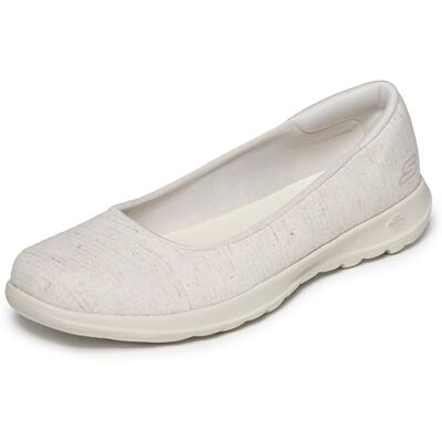 Skechers SusieBallet Chaussures Plates on-The-Go Walk Lite pour Femme, Naturel, 36 EU - Publicité Skechers SusieBallet Chaussures Plates on-The-Go Walk Lite pour Femme, Naturel, 36 EU - Publicité