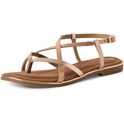 MARCO TOZZI Femme Sandale , Rose Met Comb, 41 EU - Publicité MARCO TOZZI Femme Sandale , Rose Met Comb, 41 EU - Publicité