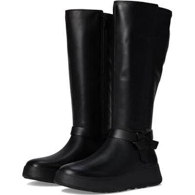 Fitflop Bottes hautes extensibles pour femme avec nœud plié, Noir, 38 EU - Publicité Fitflop Bottes hautes extensibles pour femme avec nœud plié, Noir, 38 EU - Publicité