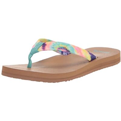 Sanuk Femme Ashland Soft Top Tie Dye Tongues, Turquoise Multicolore, 37.5 EU - Publicité Sanuk Femme Ashland Soft Top Tie Dye Tongues, Turquoise Multicolore, 37.5 EU - Publicité