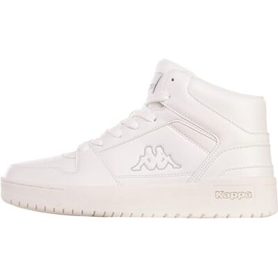 Kappa Baskets Unisexe Coda Mid Oc, Blanc., 37 EU - Publicité Kappa Baskets Unisexe Coda Mid Oc, Blanc., 37 EU - Publicité
