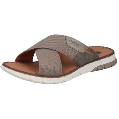 Rieker 25250 Mules pour Homme, Beige, 45 EU - Publicité Rieker 25250 Mules pour Homme, Beige, 45 EU - Publicité