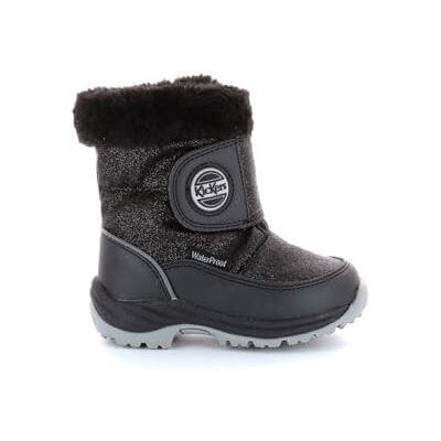 Kickers Jumpsnow WPF, Boots Fille, Noir Brillant, 23 - Publicité Kickers Jumpsnow WPF, Boots Fille, Noir Brillant, 23 - Publicité