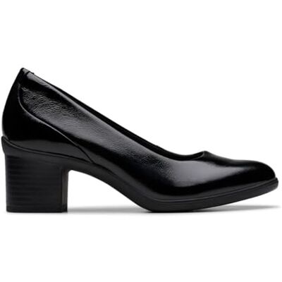 CLARKS Femme Shaya Poppy, Black Pat, 42 EU - Publicité CLARKS Femme Shaya Poppy, Black Pat, 42 EU - Publicité