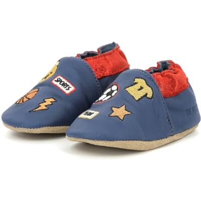 Robeez Garçon Patch Sports, Bleu, 17/18 EU - Publicité Robeez Garçon Patch Sports, Bleu, 17/18 EU - Publicité