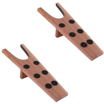 DELFA Tire-bottes 1 ou 2 pièces En bois de hêtre européen véritable 6 picots antidérapants, marron, 36-44 EU - Publicité DELFA Tire-bottes 1 ou 2 pièces En bois de hêtre européen véritable 6 picots antidérapants, marron, 36-44 EU - Publicité