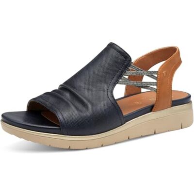 Jana Sandales Femme Plates à Enfiler Vegan, Navy/Tan, 40 EU - Publicité Jana Sandales Femme Plates à Enfiler Vegan, Navy/Tan, 40 EU - Publicité