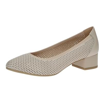 CAPRICE Escarpins Femme en Cuir, Beige (Cream Nappa), 40,5 EU - Publicité CAPRICE Escarpins Femme en Cuir, Beige (Cream Nappa), 40,5 EU - Publicité