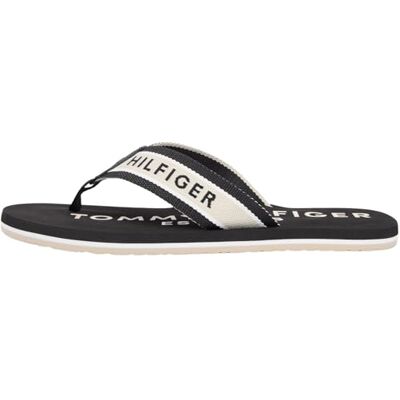 Tommy Hilfiger Sandales de plage Sporty Hilfiger pour homme, noir (noir), pointure 7 - Publicité Tommy Hilfiger Sandales de plage Sporty Hilfiger pour homme, noir (noir), pointure 7 - Publicité