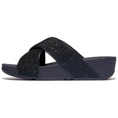 Fitflop Lulu Glitterdust Sandales croisées pour femme, bleu marine, 43 EU - Publicité Fitflop Lulu Glitterdust Sandales croisées pour femme, bleu marine, 43 EU - Publicité