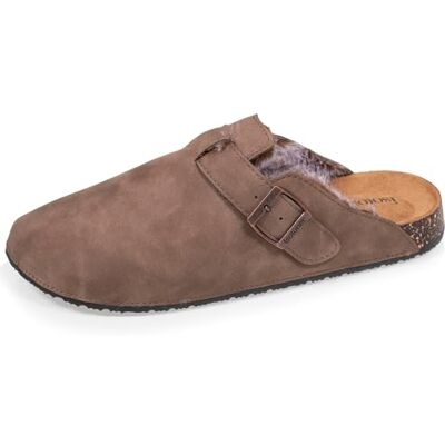 Isotoner Sabots Femme fourrés, Semelle Extra-Flex, légers, Patch Talon Confort, 38, Taupe - Publicité Isotoner Sabots Femme fourrés, Semelle Extra-Flex, légers, Patch Talon Confort, 38, Taupe - Publicité
