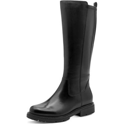 Jana bottes cuir femme hautes élégantes, Black, 38 EU - Publicité Jana bottes cuir femme hautes élégantes, Black, 38 EU - Publicité