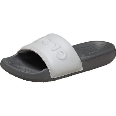 Crocs Sandales à enfiler pour homme, gris, pointure 44, gris, 45/46 EU - Publicité Crocs Sandales à enfiler pour homme, gris, pointure 44, gris, 45/46 EU - Publicité