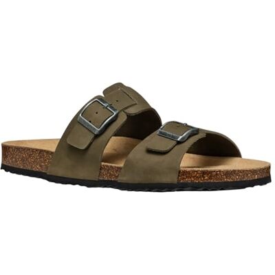 Geox Homme U GHITA B Sandale à glissière, Military, 39 EU - Publicité Geox Homme U GHITA B Sandale à glissière, Military, 39 EU - Publicité