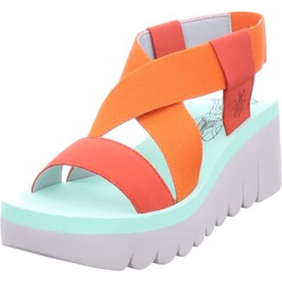 Fly London Women's Yabi922fly Sandal, Devil Red Orange Spearmint, 40 EU - Publicité Fly London Women's Yabi922fly Sandal, Devil Red Orange Spearmint, 40 EU - Publicité