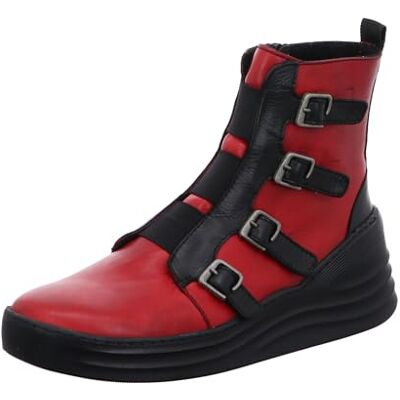 Gemini Bottines en Cuir pour Femmes 033650-02, Pointure:38 EU, La Couleur:Rouge - Publicité Gemini Bottines en Cuir pour Femmes 033650-02, Pointure:38 EU, La Couleur:Rouge - Publicité