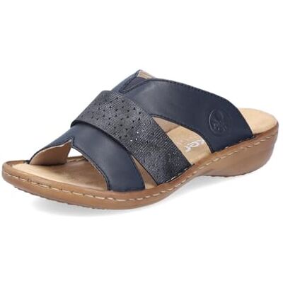 Rieker Mules Femmes 60897, Pointure:41 EU, La Couleur:Bleu - Publicité Rieker Mules Femmes 60897, Pointure:41 EU, La Couleur:Bleu - Publicité