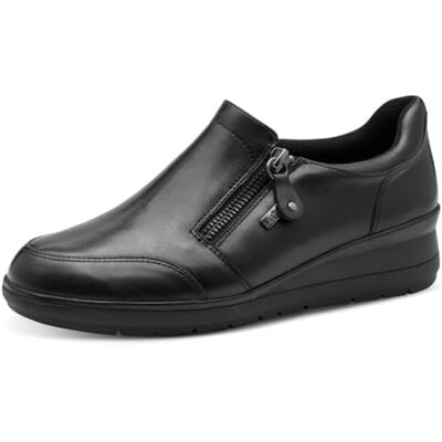 Jana Mocassins Cuir Femme Classiques avec Fermeture éclair, Black, 39 EU - Publicité Jana Mocassins Cuir Femme Classiques avec Fermeture éclair, Black, 39 EU - Publicité
